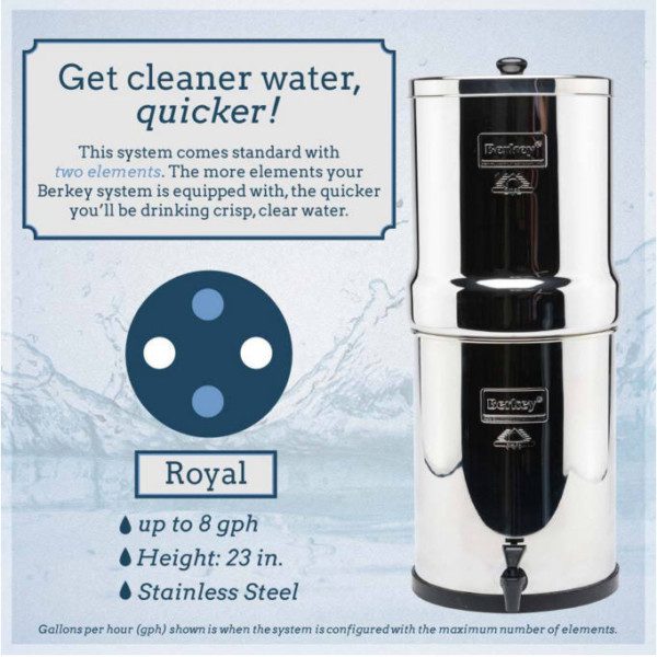 Water Purifier Berkey® (USA) GravityFed Water Purifiers